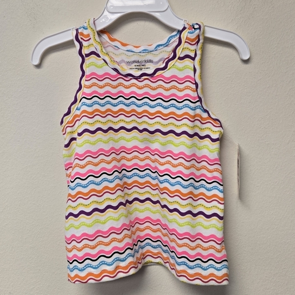 Wonderkids Stripe Racerback Tank Top 18 Months